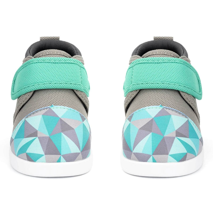 Glacial Refraction Squeakerless Toddler Shoes | Teal/Gray Squeakerless Shoes ikiki® Shoes