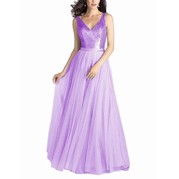 Glitter Bridesmaid Dress Lace Wedding Gown A Line Bride Dresses