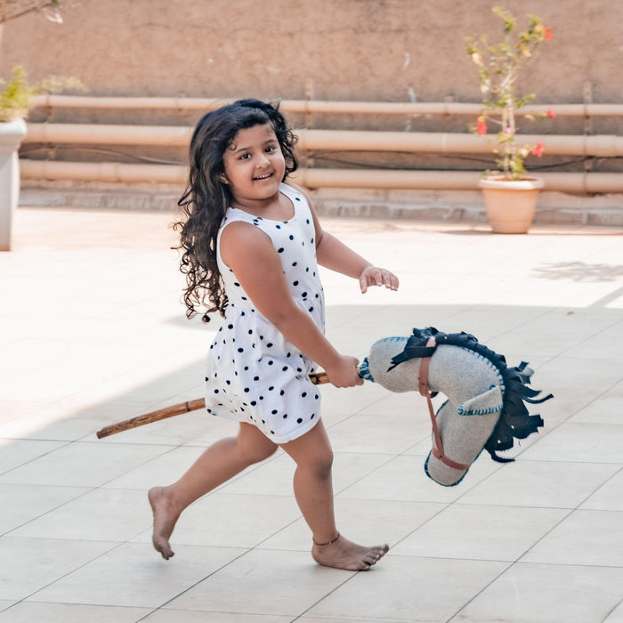Handcrafted Hobby Horse | Pretend Play - Bombay Toy Company