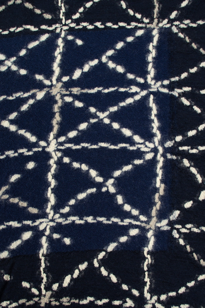 Happy Scarf Sashiko Navy