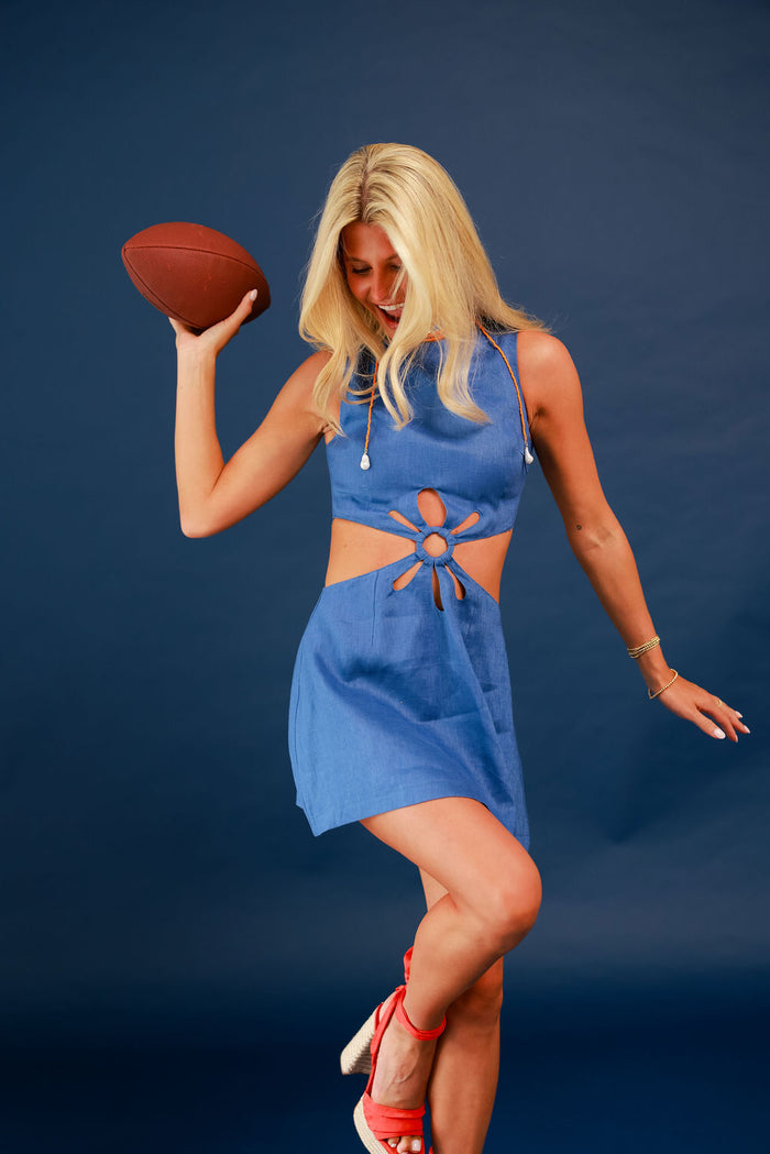 Harlow Mini Dress - Cobalt