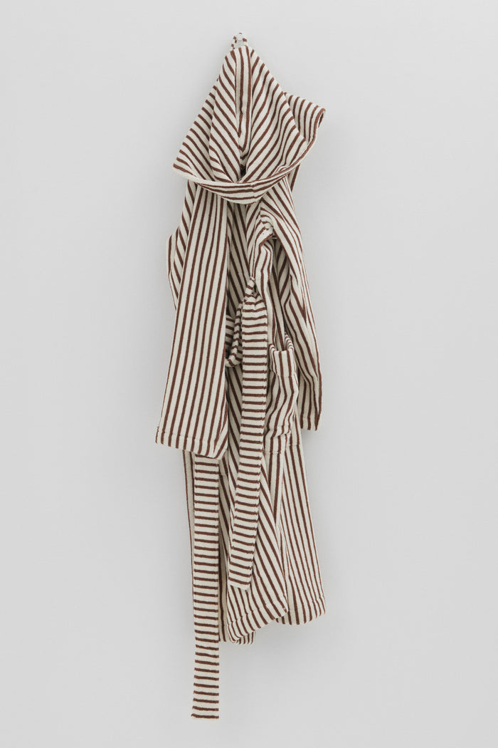 Hooded Bathrobe Kodiak Stripe