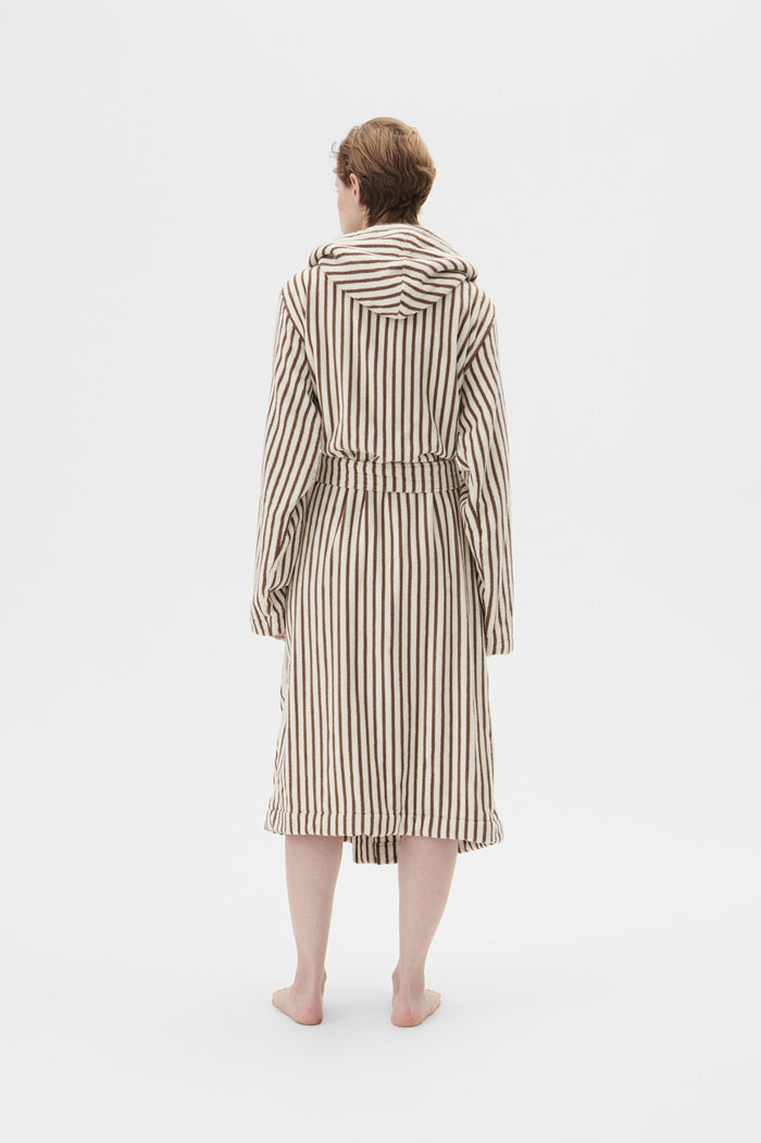 Hooded Bathrobe Kodiak Stripe