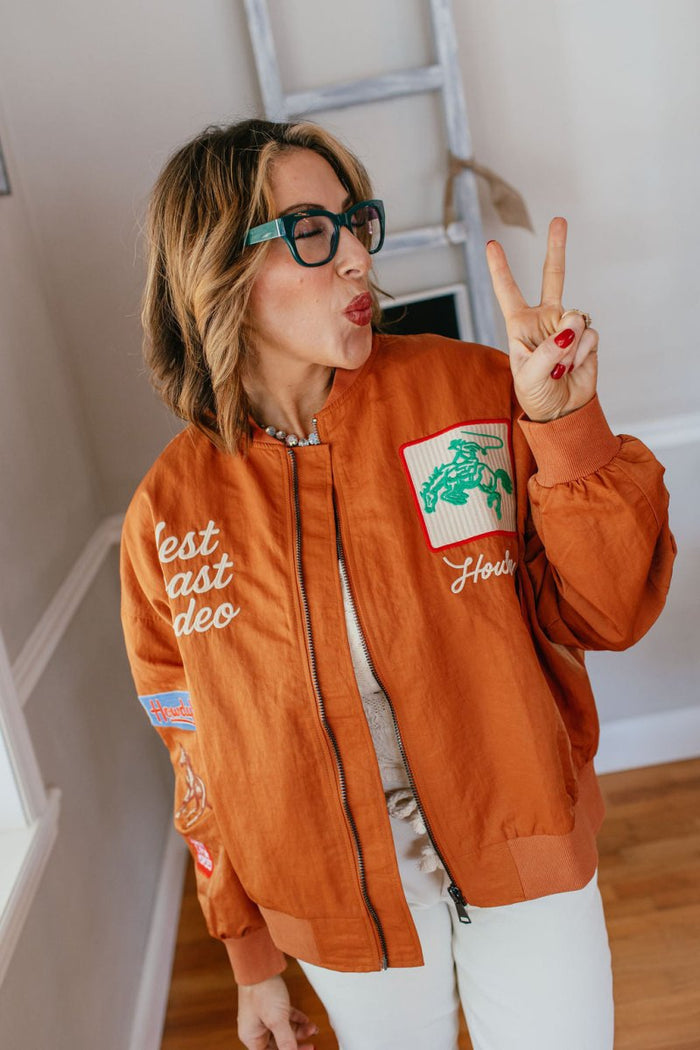 Howdy Honey Jacket In Burnt Orange - Macoma Boutique240 Jackets/Blazers