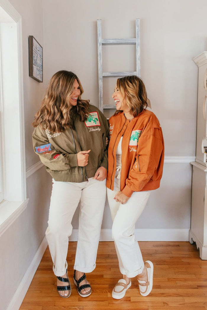 Howdy Honey Jacket In Burnt Orange - Macoma Boutique240 Jackets/Blazers