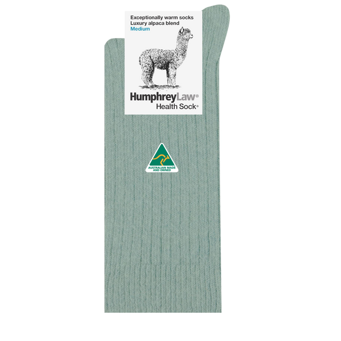 Humphrey Law Alpaca Health Sock — Lichen