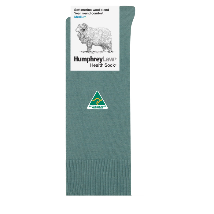 Humphrey Law Fine Merino Wool Health Sock — Lichen