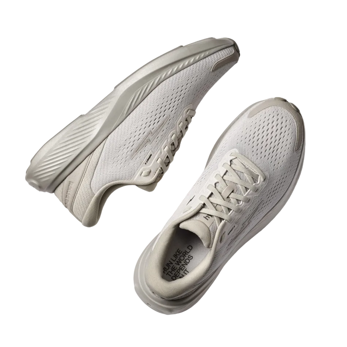 Hylo Unisex Impact 2 Running Shoes in Stone, top view
