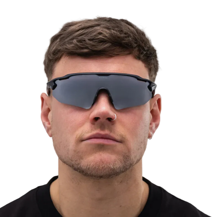 Hystride Unisex Speed Pro Sunglasses in Black/Silver