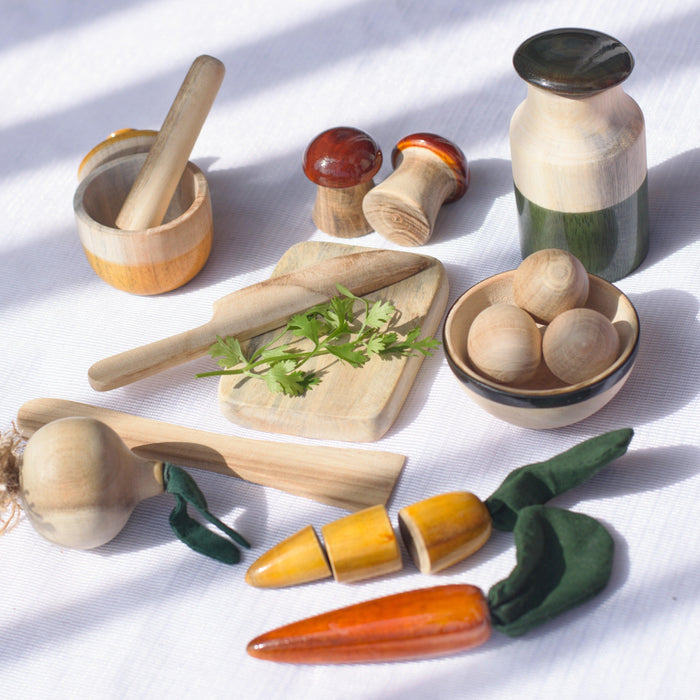 I am a Chef | Wooden Cooking Set | Pretend Play - Bombay Toy Company
