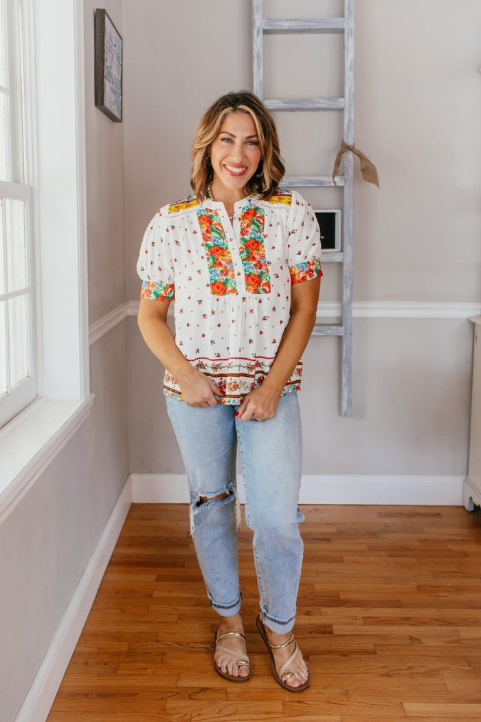 In The Meadow Top - Reg & Curvy - Macoma Boutique100 Short Sleeve