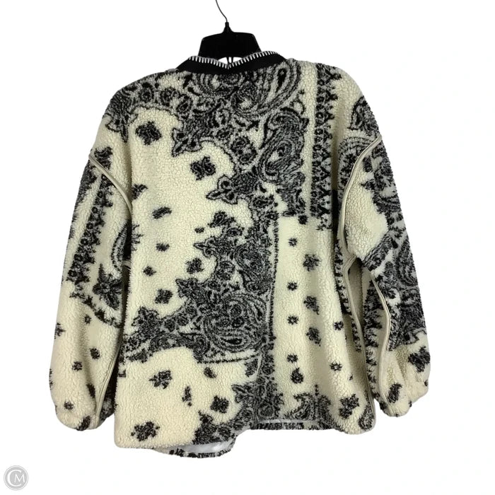 Jacket Faux Fur & Sherpa By Dazy In Cream, Size: L