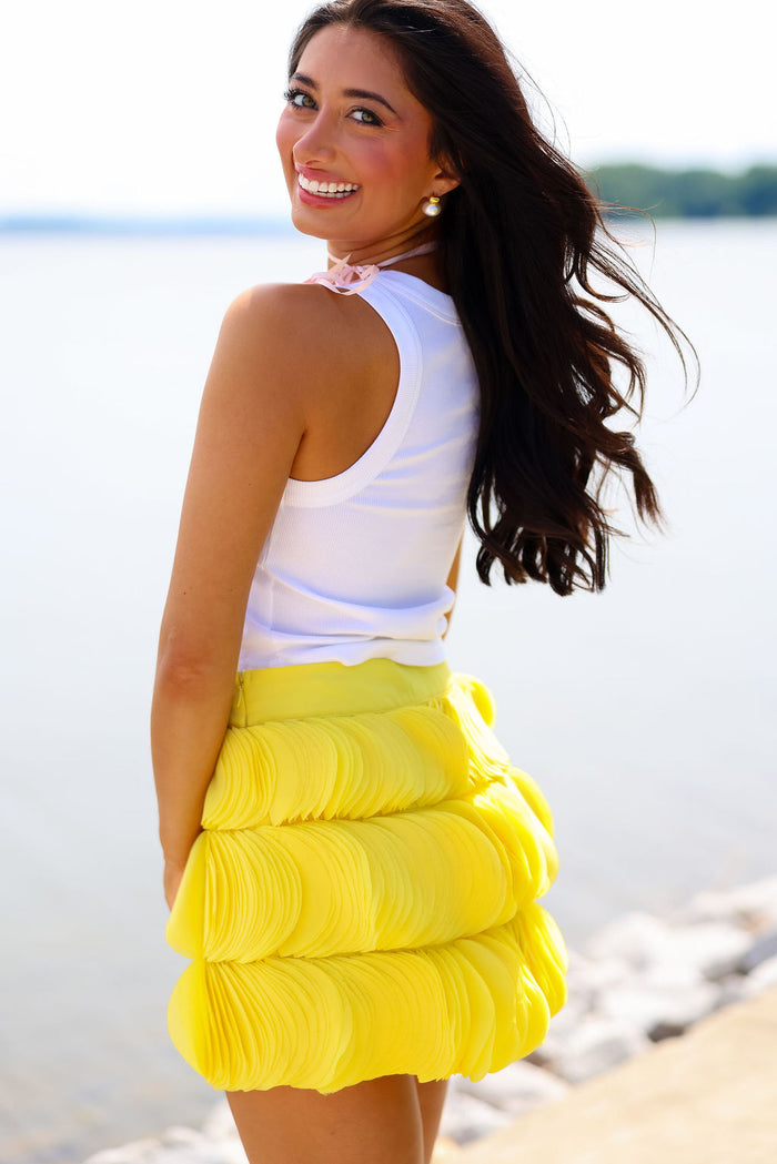 Jemma Mini Skirt - Buttercup