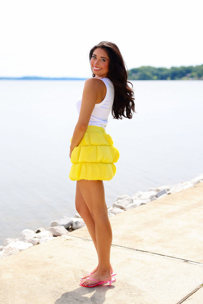 Jemma Mini Skirt - Buttercup