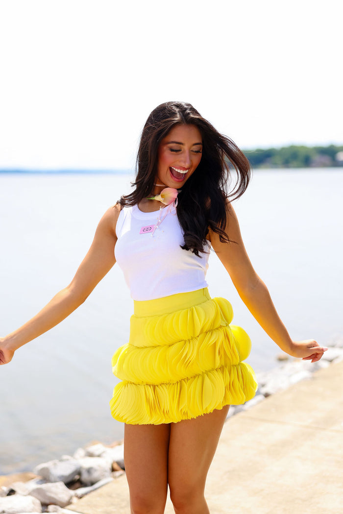 Jemma Mini Skirt - Buttercup