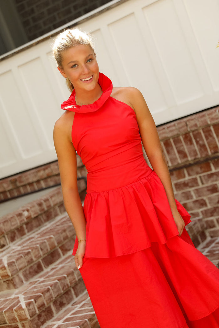 Julia Maxi Dress - Red
