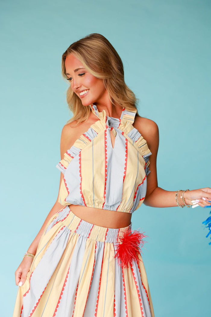 Juno Set - Blue Stripe