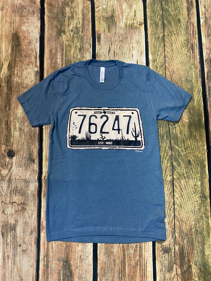 Justin License Plate 76247 T-Shirt