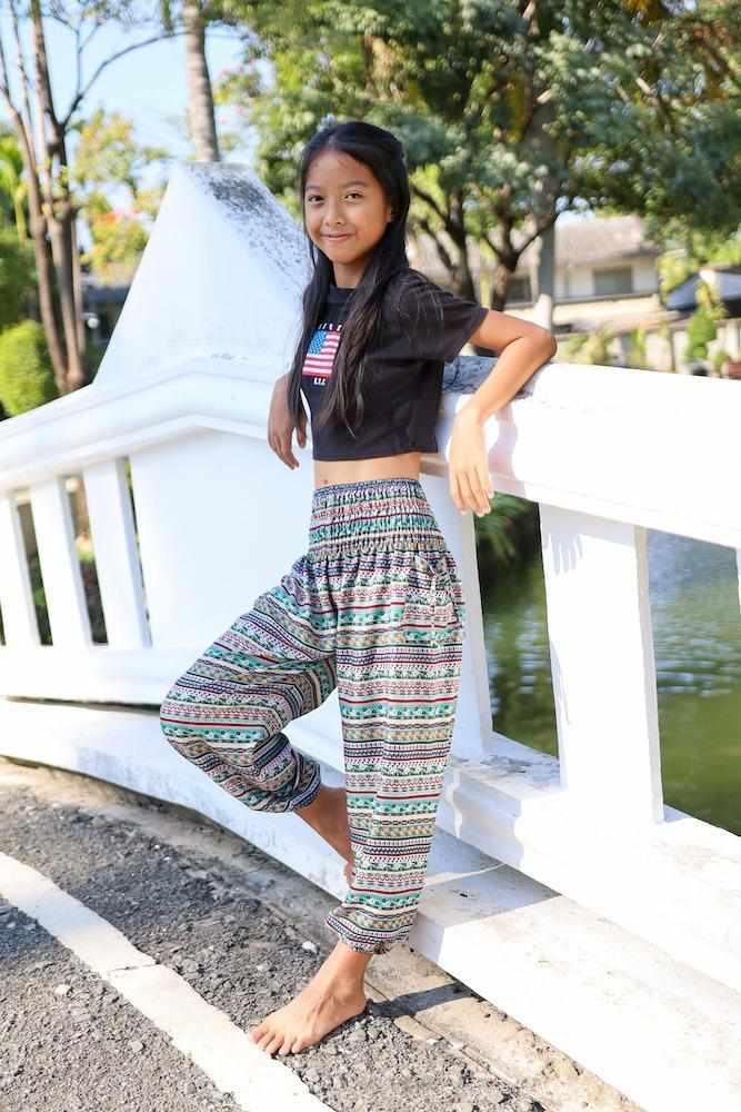 KIDS BOHO HAREM PANTS - Lannaclothesdesign Shop