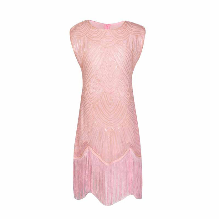 Kid's Dazzling Flapper Costume Sequin Short Prom Dress