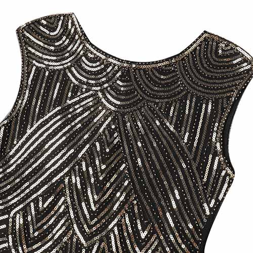 Kid's Dazzling Flapper Costume Sequin Short Prom Dress