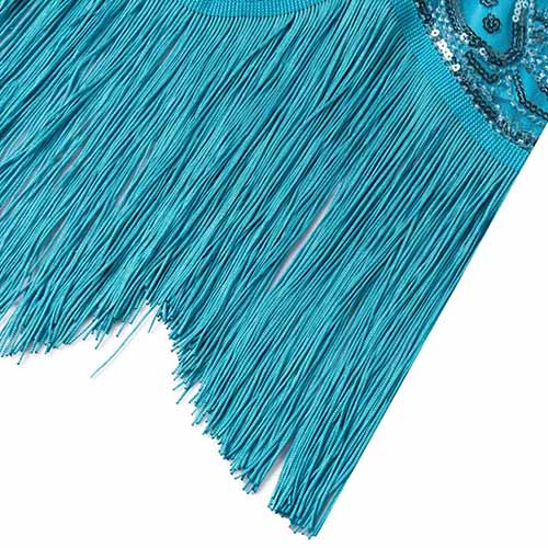 Kid's Fringed Flapper Dress Sequin Short Prom Dress