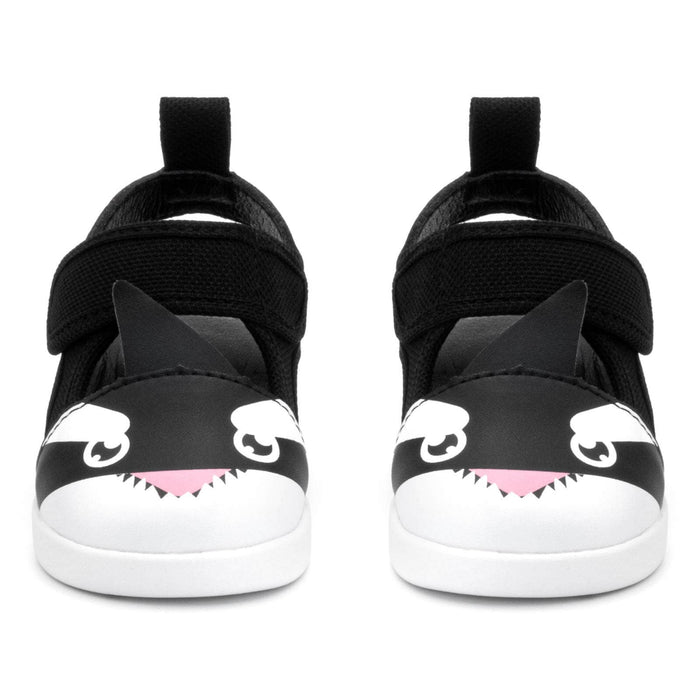 Killer Whale Squeaky Toddler Sandals | Black Squeaky Sandals ikiki® Shoes