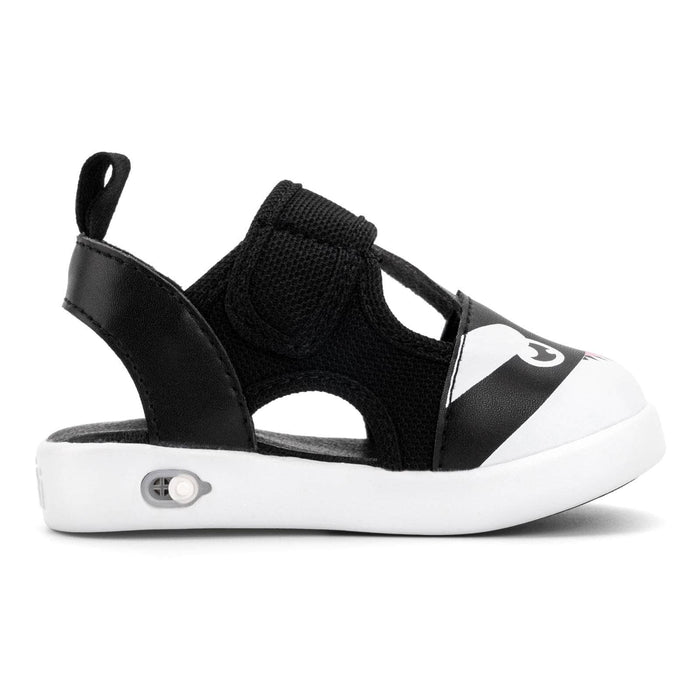 Killer Whale Squeaky Toddler Sandals | Black Squeaky Sandals ikiki® Shoes