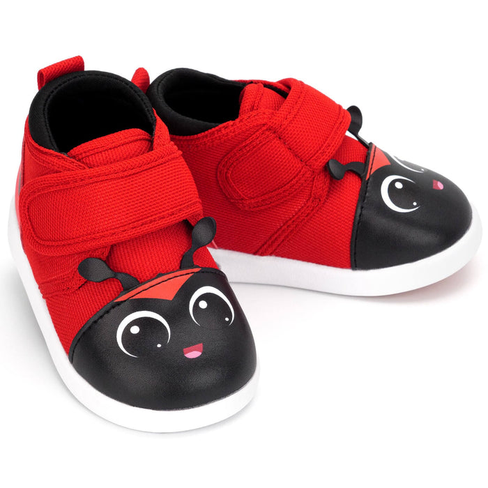 Ladybug Squeaky Toddler Shoes | Red Squeaky Shoes ikiki® Shoes Size 2