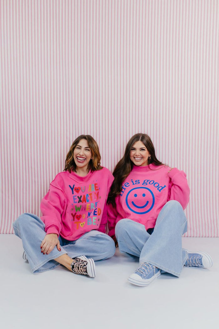 Life Is Good Reversible Pullover - Macoma Boutique130 Sweaters