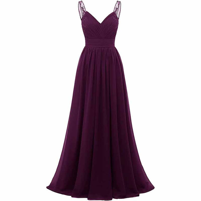 Long Bridesmaid Dresses Custom Chiffon Wedding Guest  Evening Prom Gowns