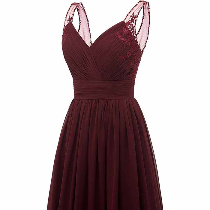 Long Bridesmaid Dresses Custom Chiffon Wedding Guest  Evening Prom Gowns