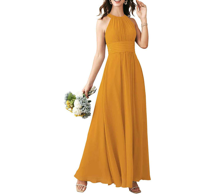 Long Chiffon Bridesmaid Dresses Wedding Party Prom Special Occasion