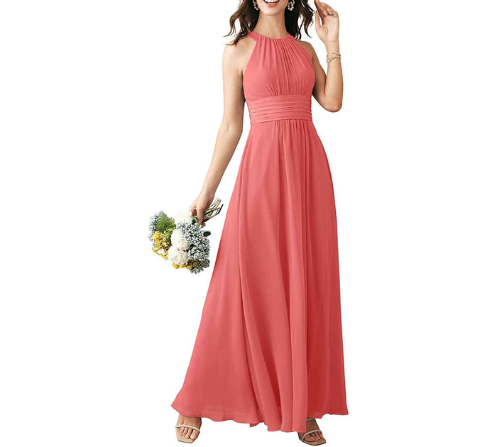 Long Chiffon Bridesmaid Dresses Wedding Party Prom Special Occasion