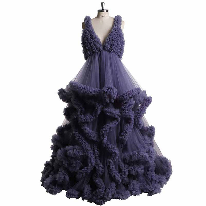 Long pleated dresses ladies custom maternity dresses