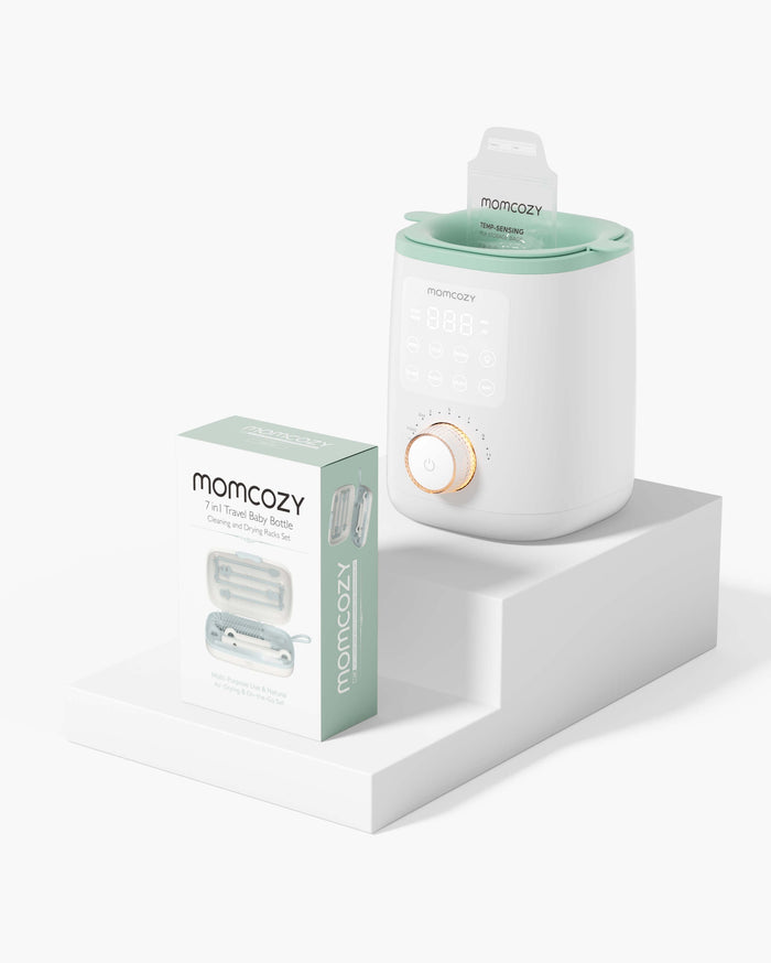 Lot Repas & Nettoyage – Chauffe-biberon Nutri et ensemble de brosses pour biberons