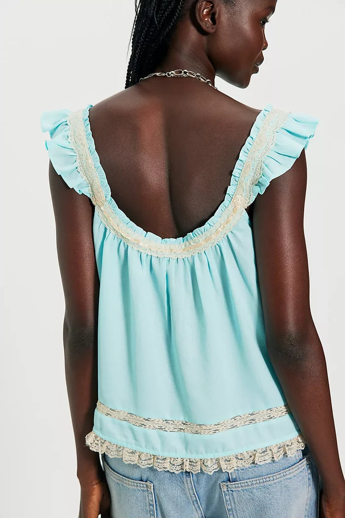 Mabel Tank - Pastel Blue Combo FREE PEOPLE