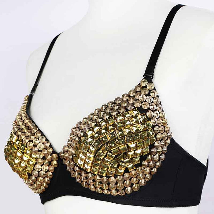 Metallic Spiked Rivet Studded Dominatrix Underwear