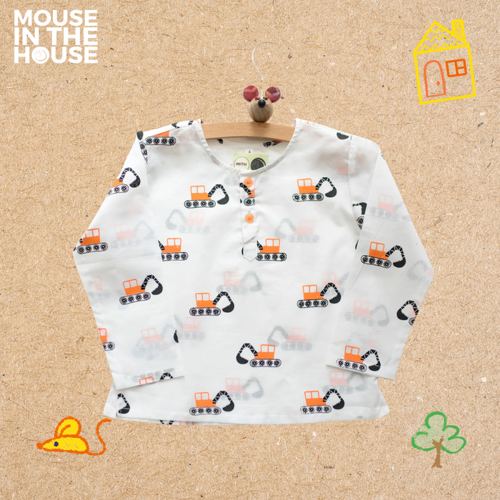 Mighty Bulldozer- Unisex Nightdress