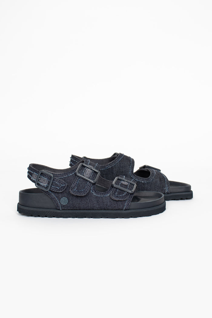 Milano Stone Washed Sandal Dark Washed Denim