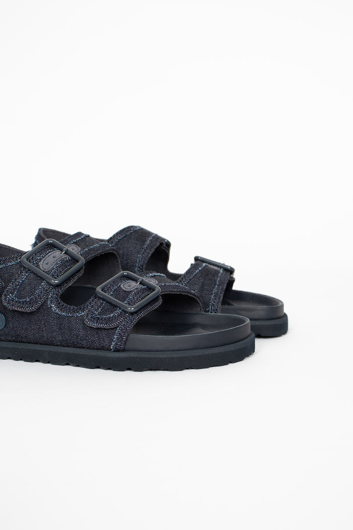 Milano Stone Washed Sandal Dark Washed Denim