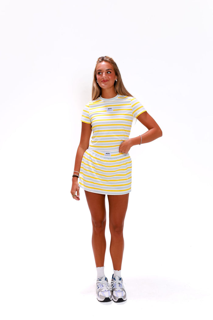 Mini Skirt -Daisy Stripe