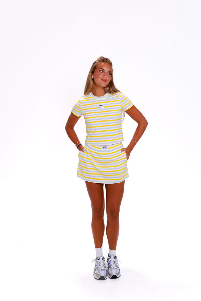 Mini Skirt -Daisy Stripe