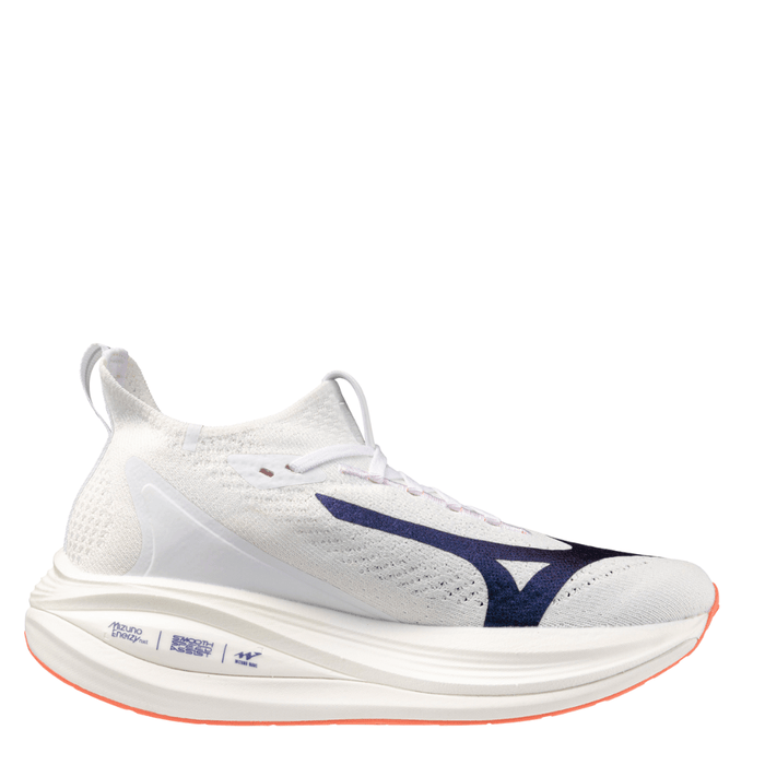 Mizuno Shoes Mizuno Women's Neo Vista 2 Running Shoes in White/Striking Coral/Iris Bloom AW25 - Up and Running