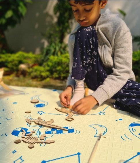 Montessori Puzzle Toy | Dinosaur Fossil Puzzle Toy | Set of 4 - Bombay Toy Company