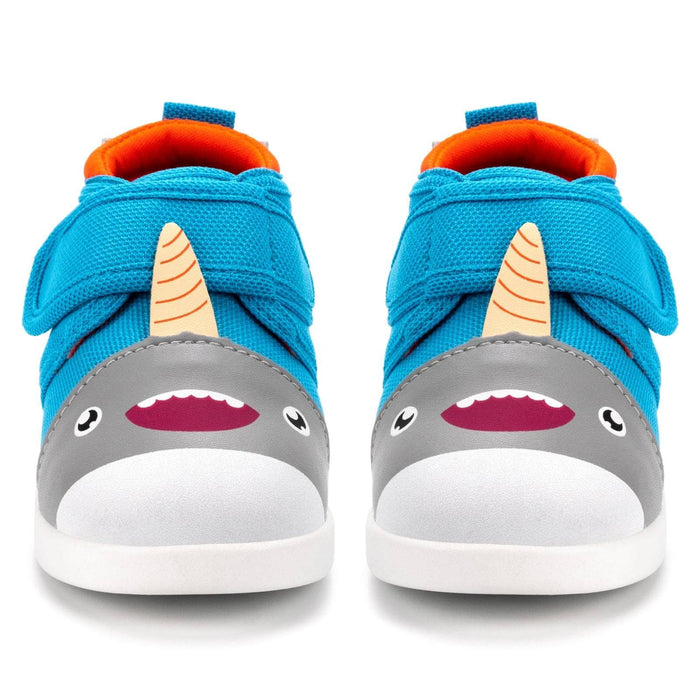 Narwhal Squeaky Toddler Shoes | Blue Squeaky Shoes ikiki® Shoes