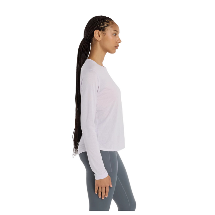 New Balance Women's Athletics Long Sleeve in Taro Heather AW25