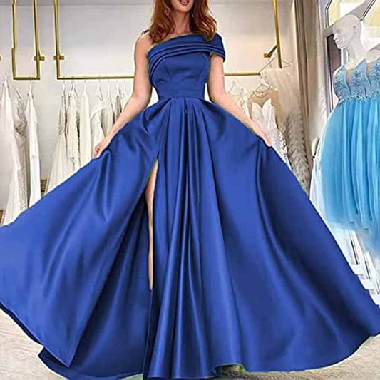 One Shoulder Bridesmaid Dresses Long for Wedding Formal Wear Mermaid Prom Party Gowns Wedding Guest