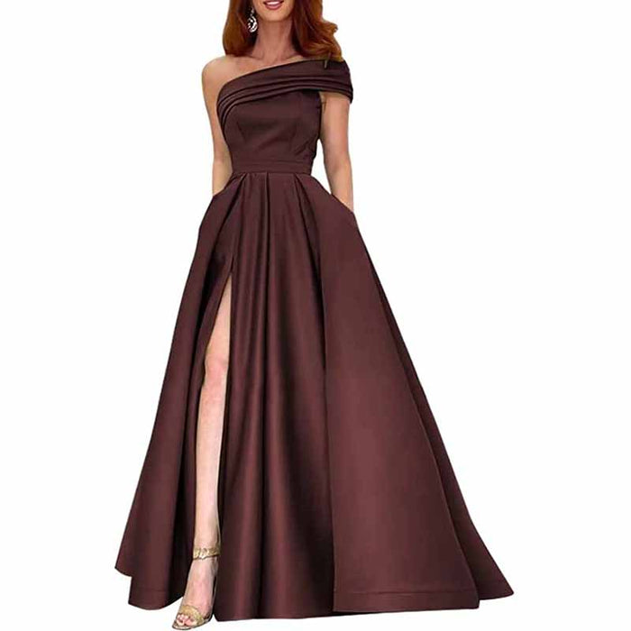 One Shoulder Bridesmaid Dresses Long for Wedding Formal Wear Mermaid Prom Party Gowns Wedding Guest