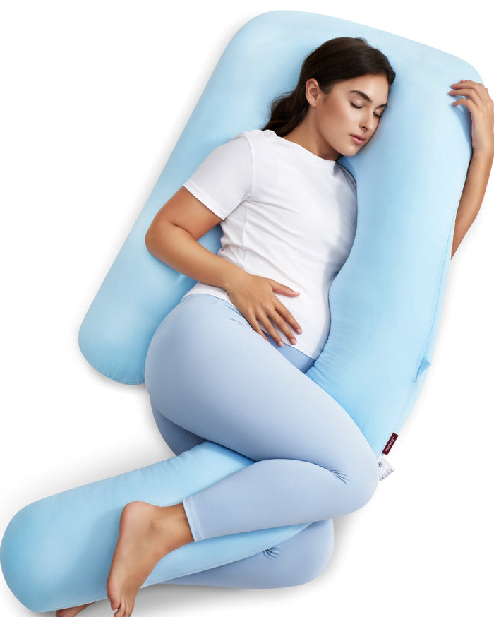 Oreiller de grossesse rafraîchissant et confortable Momcozy